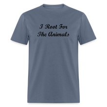Load image into Gallery viewer, I Root For The Animals Black Font Unisex Classic T-Shirt - denim

