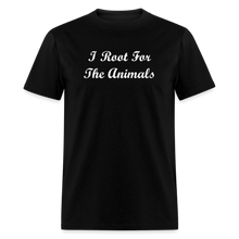 Load image into Gallery viewer, I Root For The Animals White Font Unisex Classic T-Shirt - black
